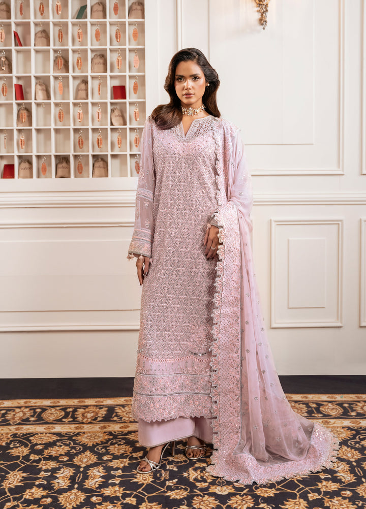 Check In by Zarizaa Embroidered Chiffon 3 Piece Suit ZZ26UCI PRISM - Festive Collection