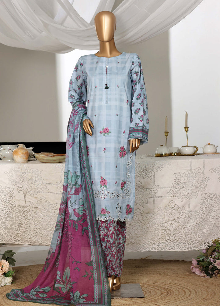 Guldozi by HZ Textiles RTW Embroidered Lawn 3 Piece Suit CPE-3P-030 - Summer Collection