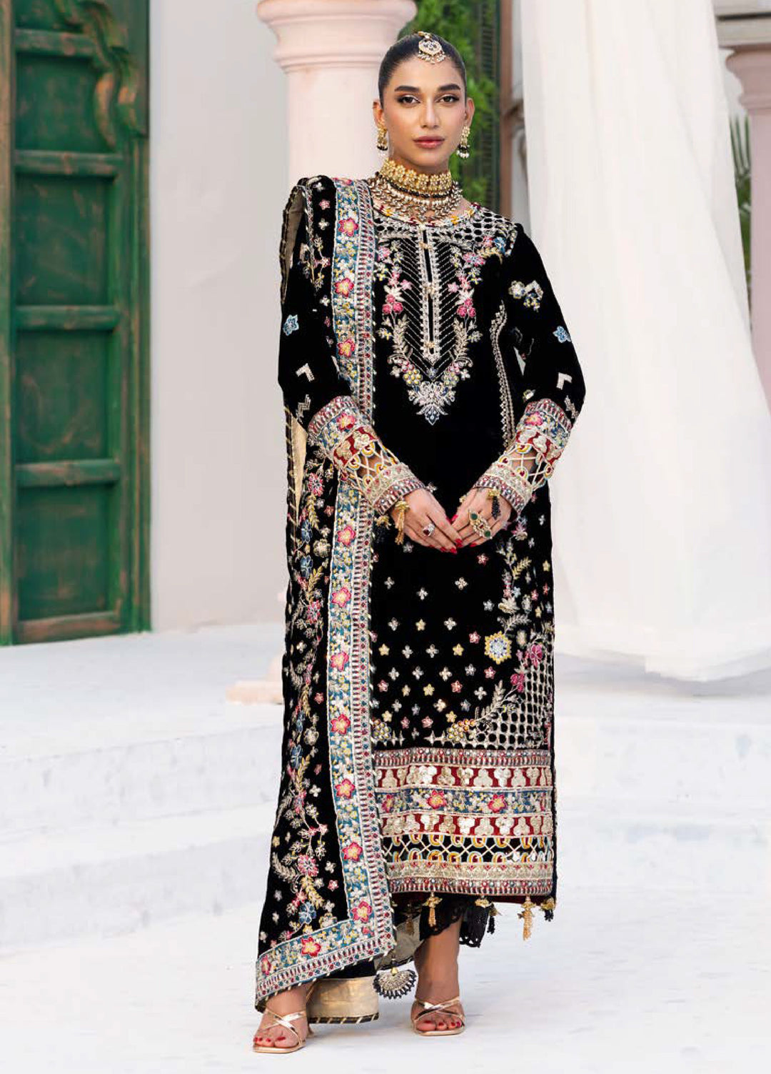 Andaz E Makhmal by Zebtan Unstitched Velvet ZB25 ZAM-03 - Festive Collection