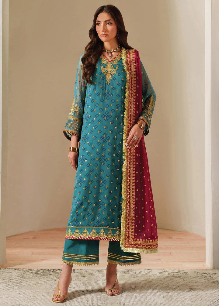 Alizeh Fashion Unstitched Embroidered Chiffon 3 Piece Suit AF26UCF AF-CH-2192-Elaira - Festive Collection