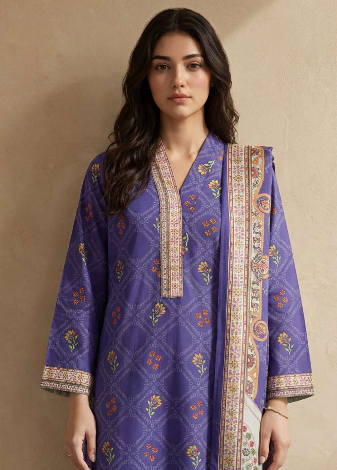 Zellbury Women RTW Printed Lawn 3 Piece Suit ZB26RLC WPS2632440 - Casual Collection