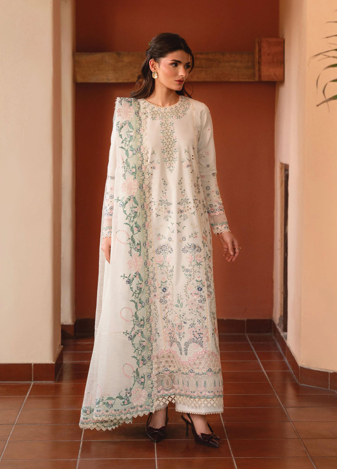 Whisper by Ayzel Unstitched Embroidered Lawn 3 Piece Suit AAF26ULW Breeze ZWU-0138-3PO - Eid Collection