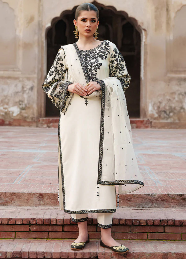 Zaria by Meeral Pret Embroidered Raw Silk 3 Piece Isle - Festive Collection