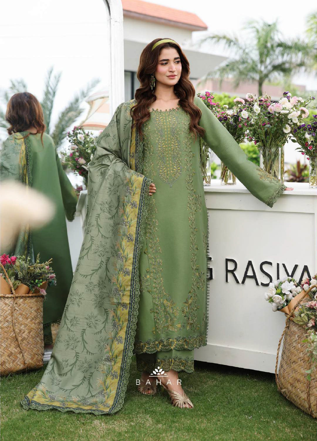 Florence by Rang Rasiya Unstitched Embroidered Lawn 3 Piece Suit RR26ULF Florence Bahar - Festive Collection