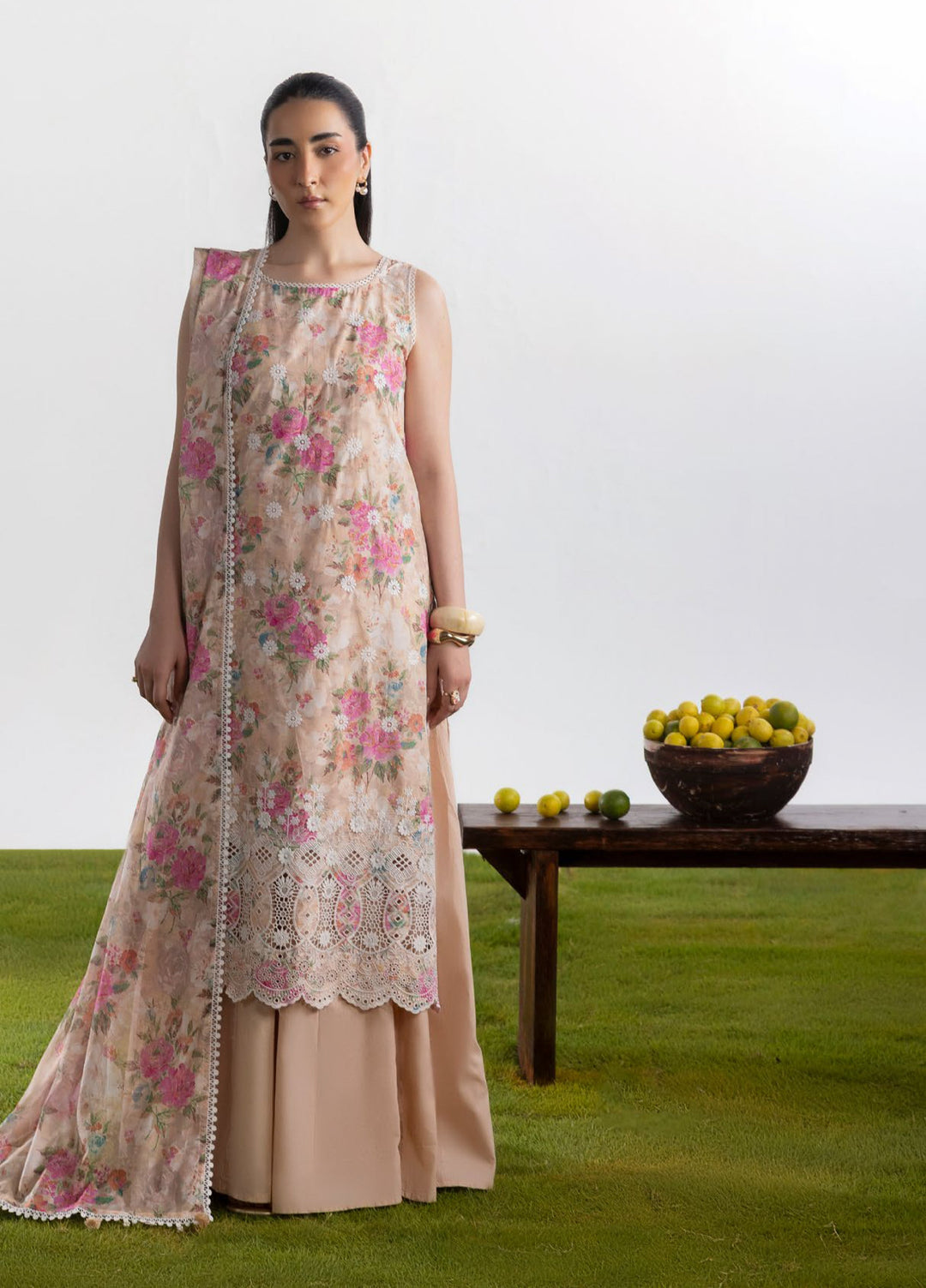Bagheecha by Gul Ahmed Unstitched Embroidered Lawn 3 Piece Suit GA26ULB CL62453 - Casual Collection