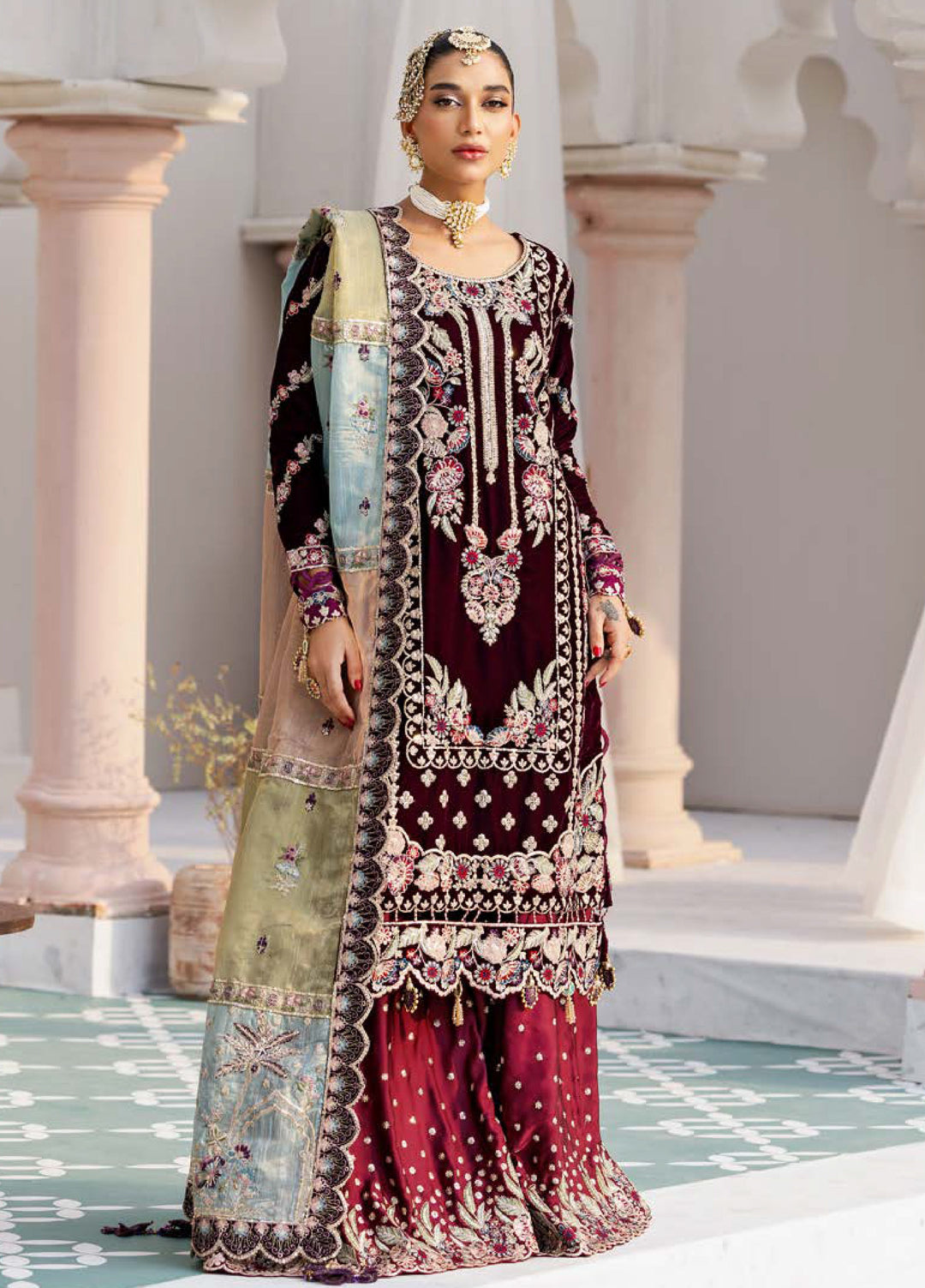 Andaz E Makhmal by Zebtan Unstitched Velvet ZB25 ZAM-04 - Festive Collection