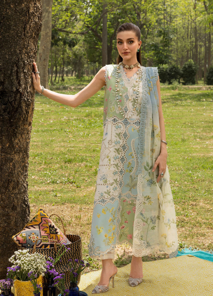 Bloom by Saira Shakira Unstitched Embroidered Lawn 3 Piece Suit SSR26ULB LANA-03A - Eid Collection