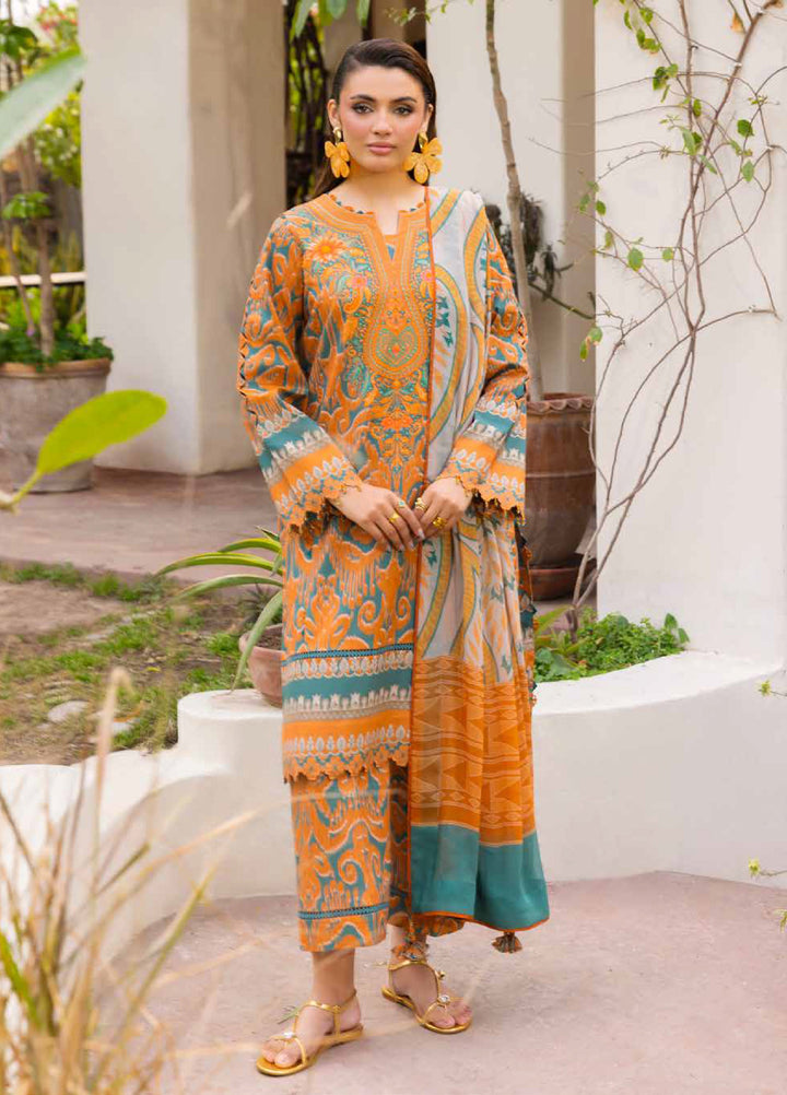C Prints by Charizma Unstitched Printed Lawn 3 Piece Suit CHR26UCP CP6-05 - Summer Collection