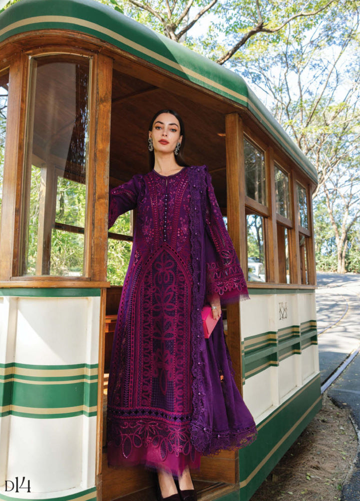 Maria B Unstitched Embroidered Lawn 3 Piece Suit MB26ULE D14 - Eid Collection