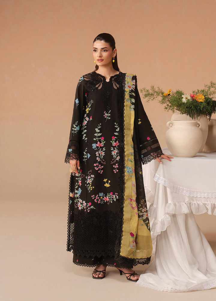 Haze A Prints by Afrozeh Unstitched Embroidered Lawn 3 Piece Suit AF26UAP Evania Rust FWU-101 - Summer Collection