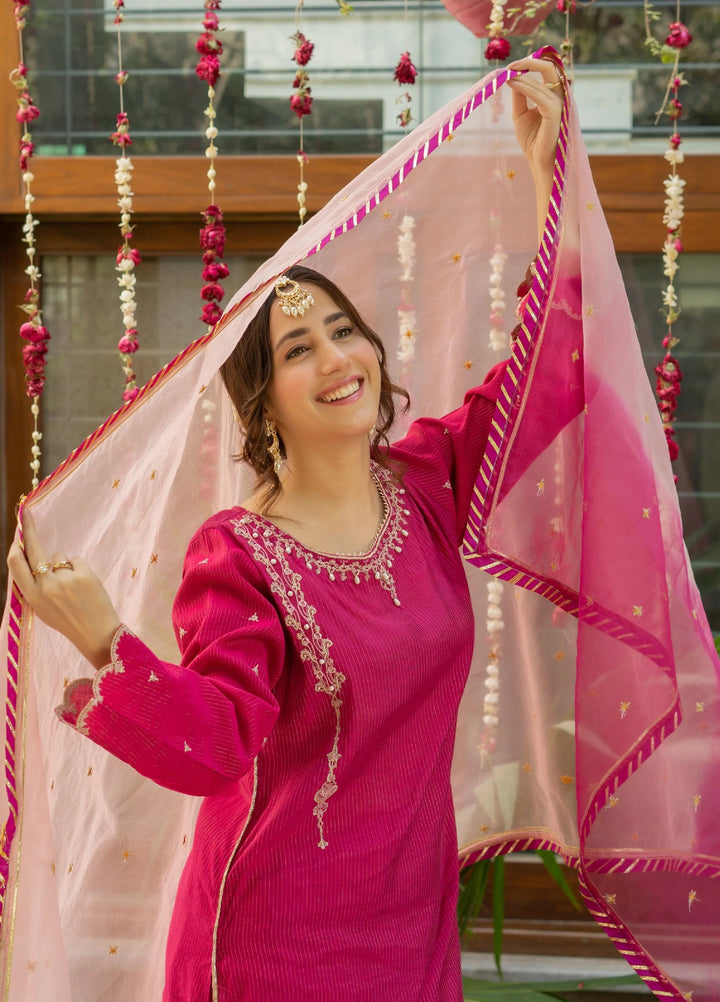 Omal by Komal Mera Eid Ka Jora Women Cotton Susi 3 Piece Pret Suit Gulaal - Festive Collection