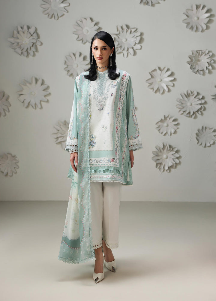 Q Prints by Qalamkar Unstitched Printed Lawn 3 Piece Suit QLK26UQL RASHA QQP-05 (B) - Summer Collection