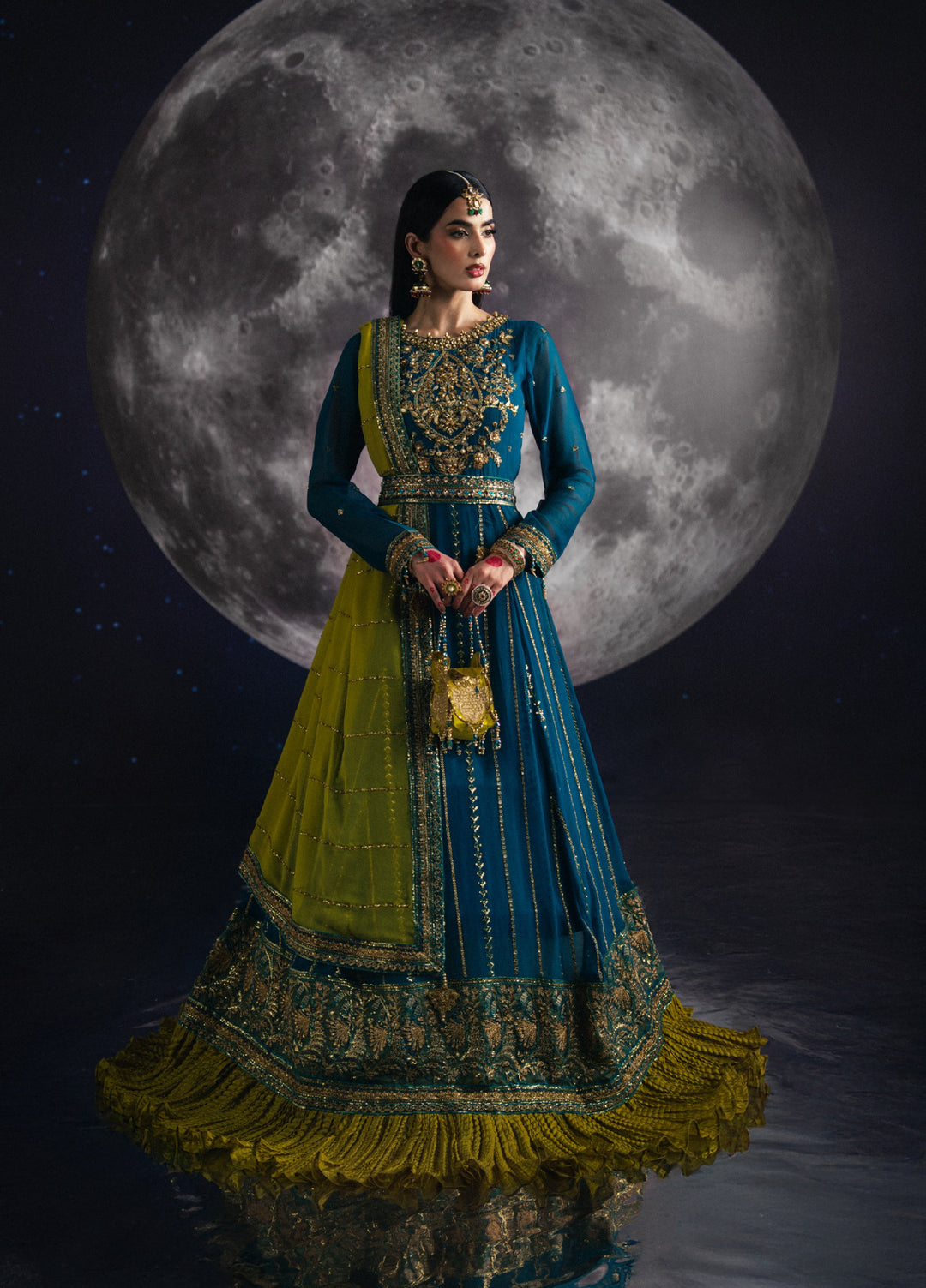 Sara Jahan Women RTW Embroidered Chiffon 3 Piece Suit SJ26RF SJ-1003 - Festive Collection