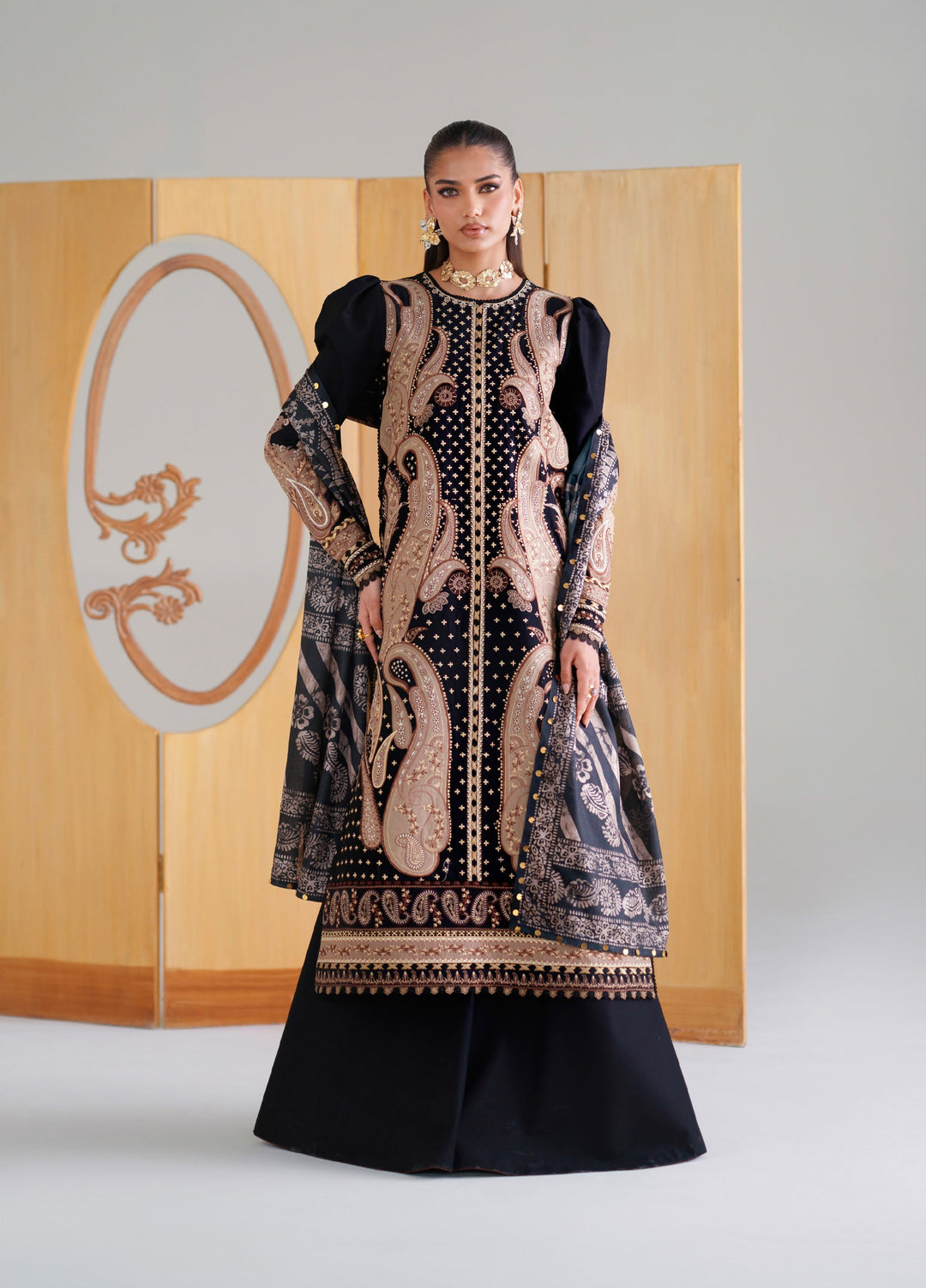 Amour by Bin Ilyas Unstitched Embroidered Lawn 3 Piece Suit BI26ULA 185B - Festive Collection