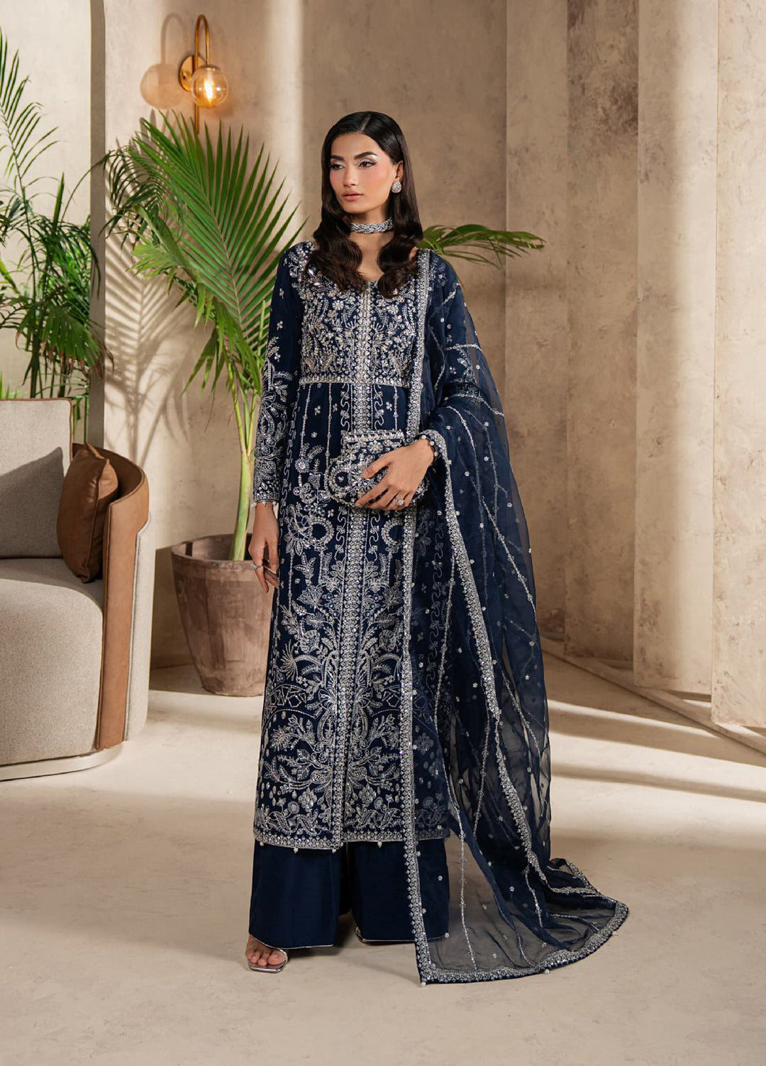 Azira by Gulaal Unstitched Luxury Embroidered Silk 3 peice GL25AF LFU-04 Nysira - Formals Collection