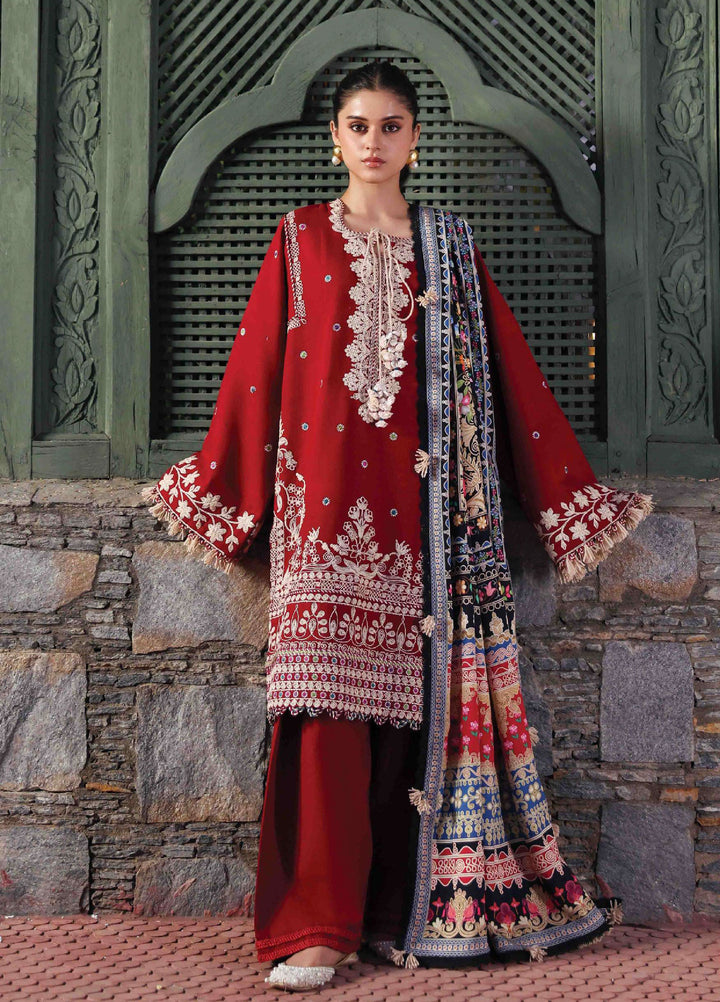 Amaris by Republic Womenswear Unstitched Luxury Shawl Karandi Embroidered Suits 3 Piece RW25AS D-13 - Winter Collection