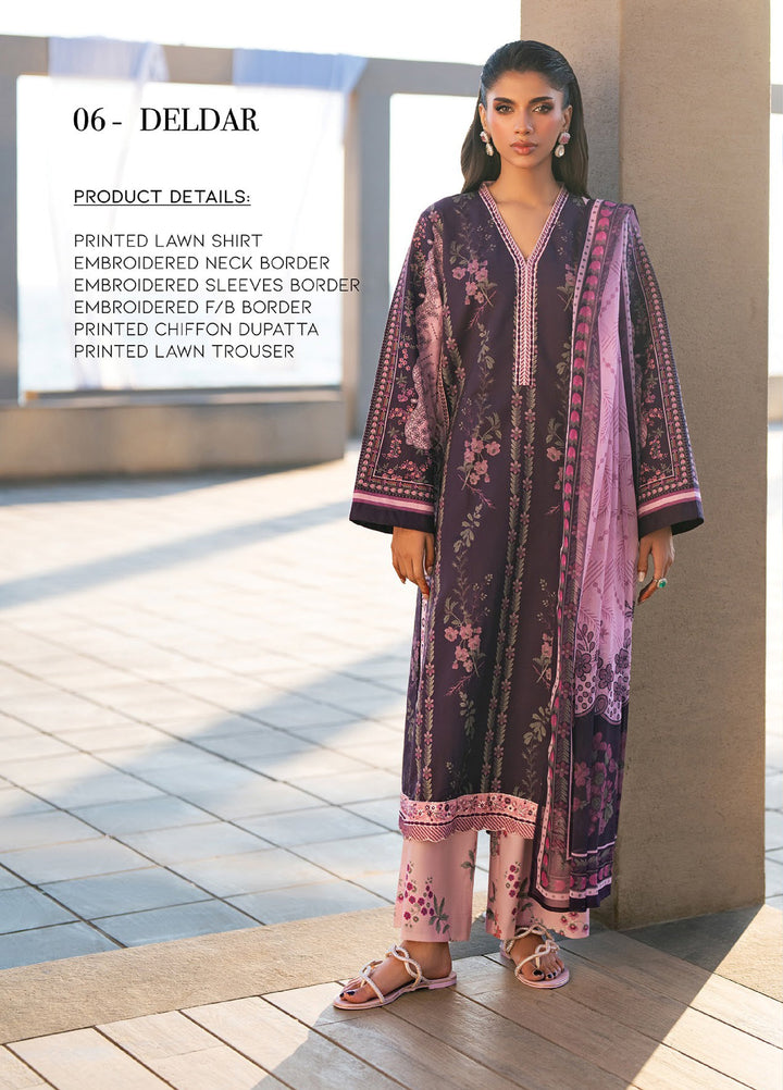 Namah by Xenia Formals Unstitched Embroidered Lawn 3 Piece Suit XF26ULN 06 - DELDAR - Festive Collection