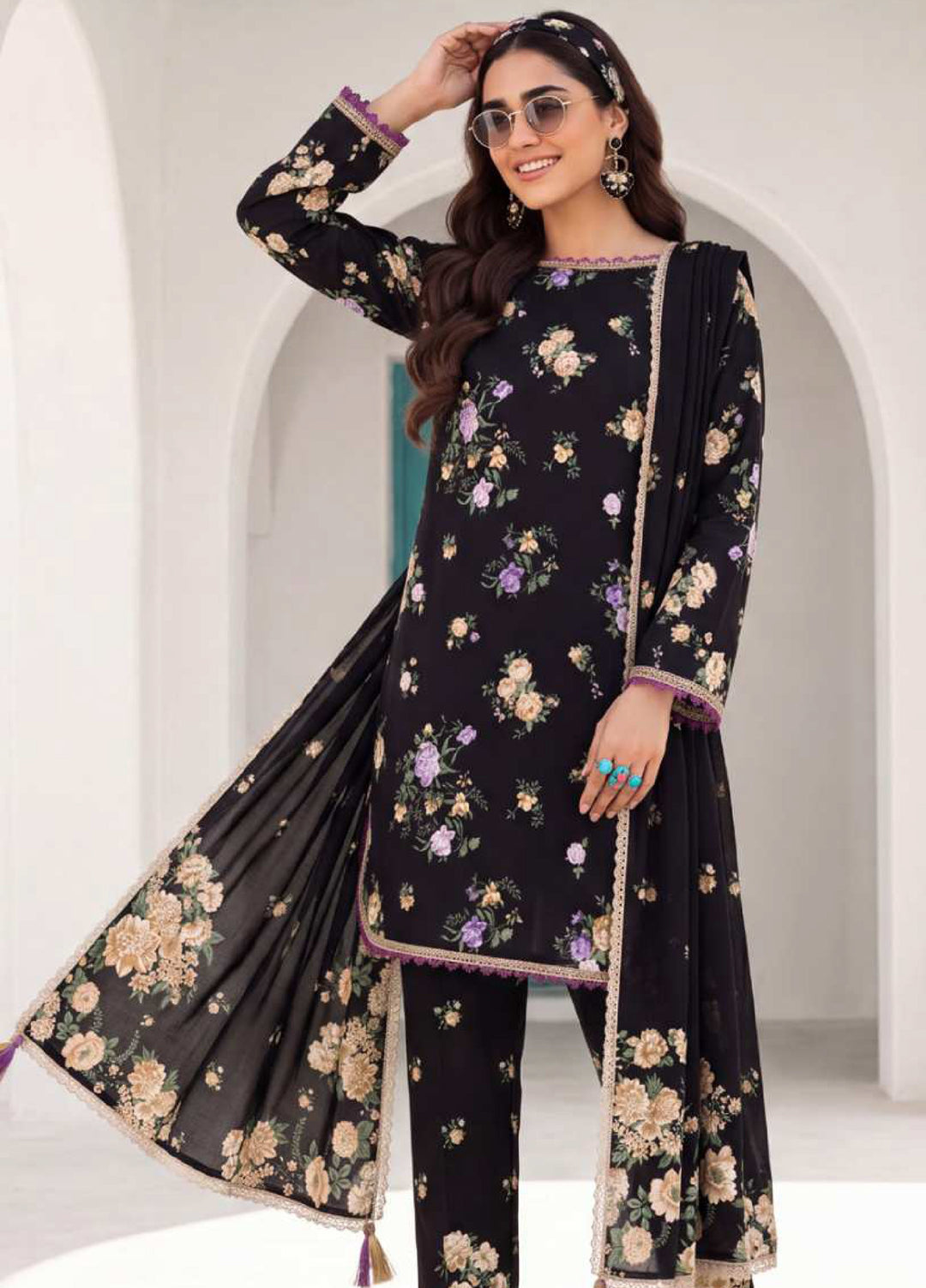 Coco Cords by Al Zohaib Unstitched Printed Lawn 3 Piece Suit AZ26UCL-2 - Casual Collection
