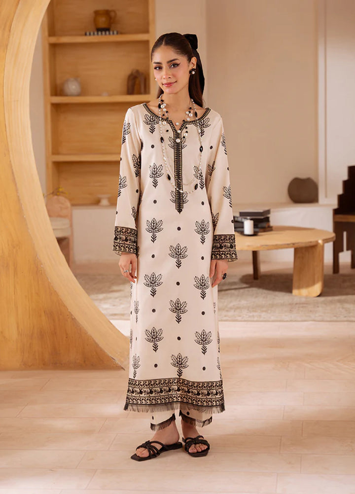 Basics by Gulaal Pret Embroidered Poly Lawn 2 Piece PL-17-S Noir Botanica - Summer Collection