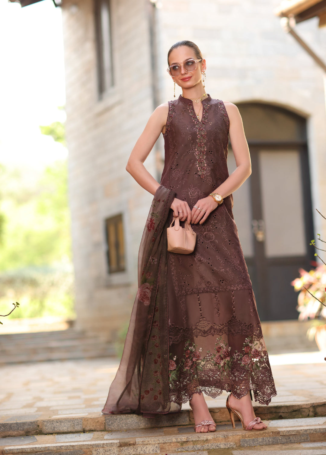 Noor by Saadia Asad Unstitched Embroidered Laserkari Lawn 3 Piece Suit SA26ULNL D3 - Lawn Collection