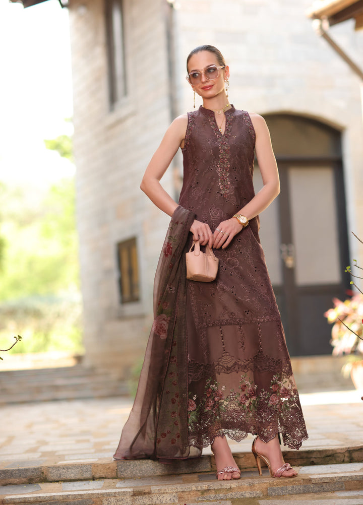 Noor by Saadia Asad Unstitched Embroidered Laserkari Lawn 3 Piece Suit SA26ULNL D3 - Lawn Collection