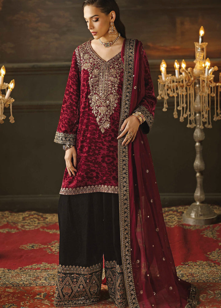 Signora by Charizma Unstitched Velvet Embroidered Suits 3 Piece CRZ25SV CVT5-15 - Festive Collection