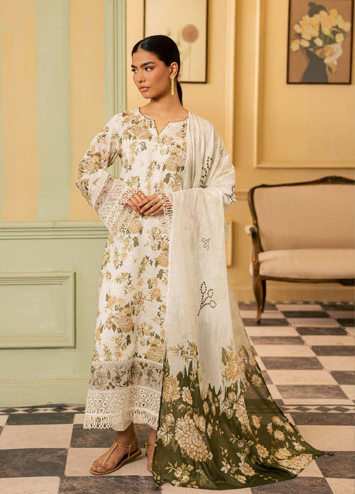 Daria by Riaz Arts Unstitched Embroidered Lawn 3 Piece Suit DA26UCT DA-63 - Summer Collection