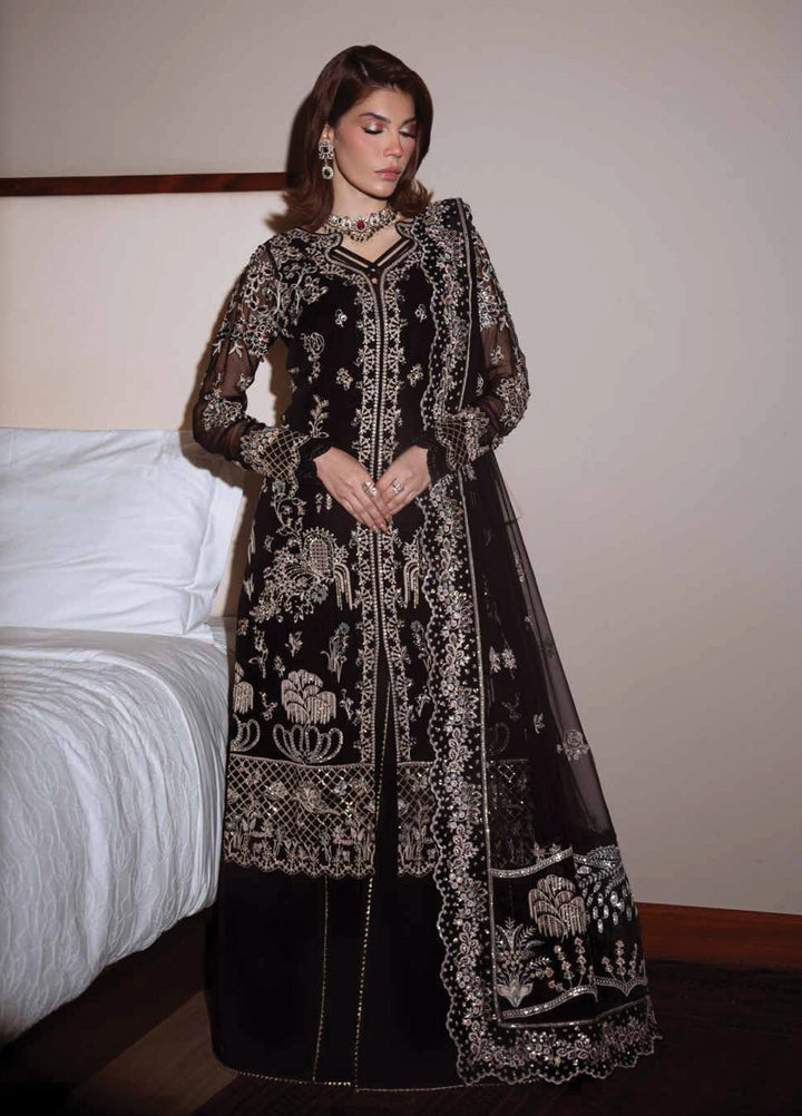 Elaya Luxury by Nureh Unstitched Chiffon Embroidered 3 Piece Suit NU26EL NEL-89 - Festive  Collection