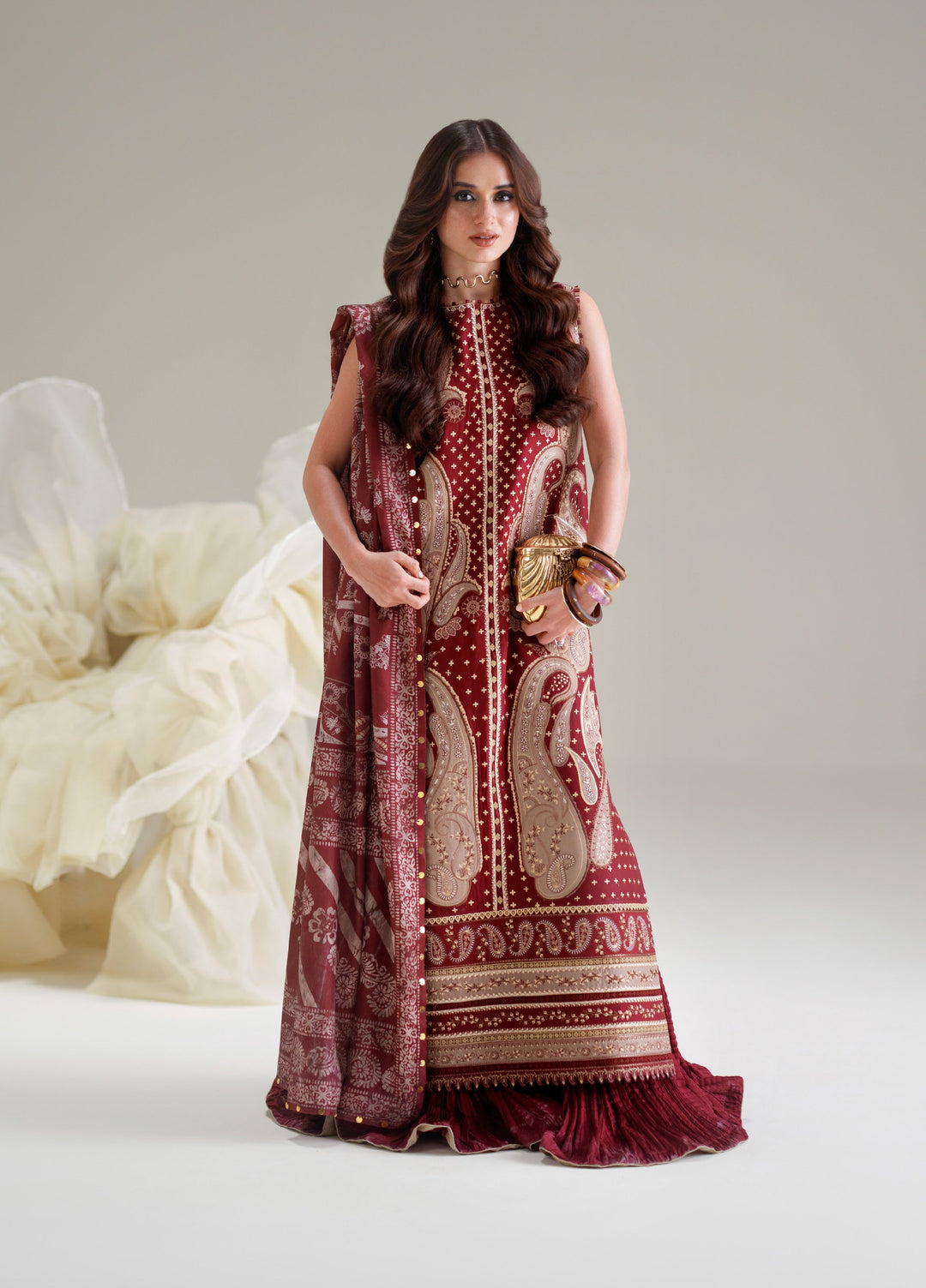 Amour by Bin Ilyas Unstitched Embroidered Lawn 3 Piece Suit BI26ULA 185A - Festive Collection