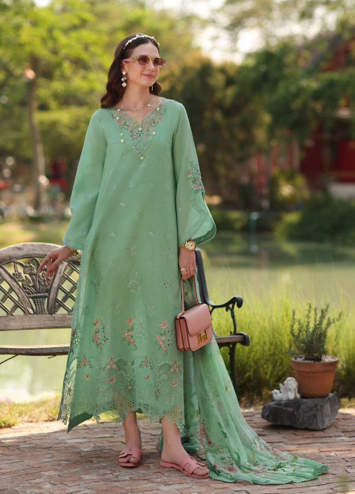 Noor Luxe by Saadia Asad Unstitched Embroidered Lawn 3 Piece Suit SA26ULNE D9 - Eid Collection