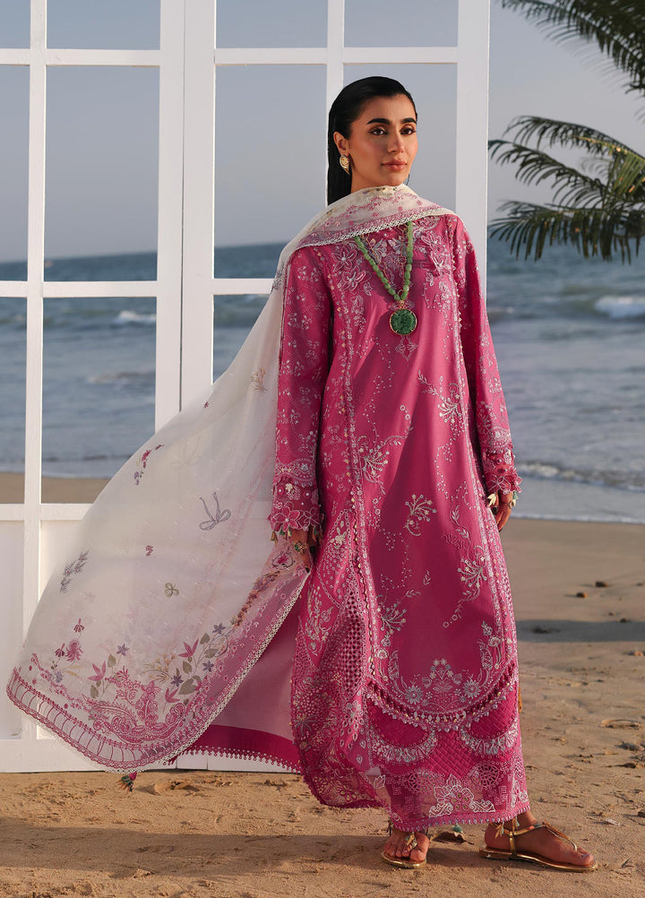 Sahil by Qalamkar Unstitched Embroidered Luxury Lawn 3 Pcs Suit QLK26US SA-13 Tara - Summer