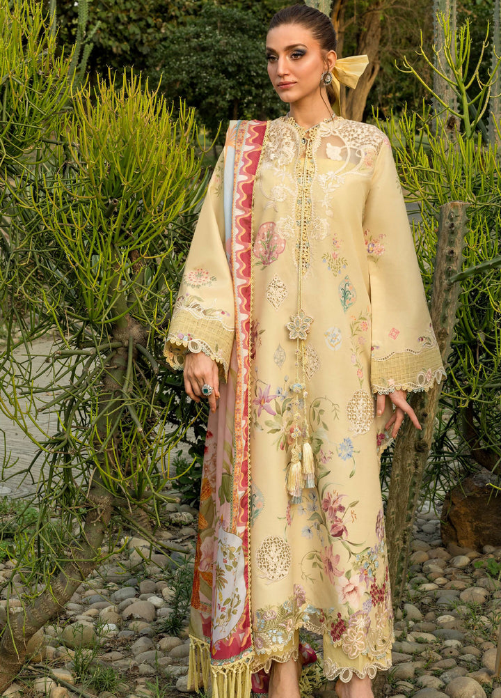 Bloom by Saira Shakira Unstitched Embroidered Lawn 3 Piece Suit SSR26ULB MAELLE-06B - Eid Collection