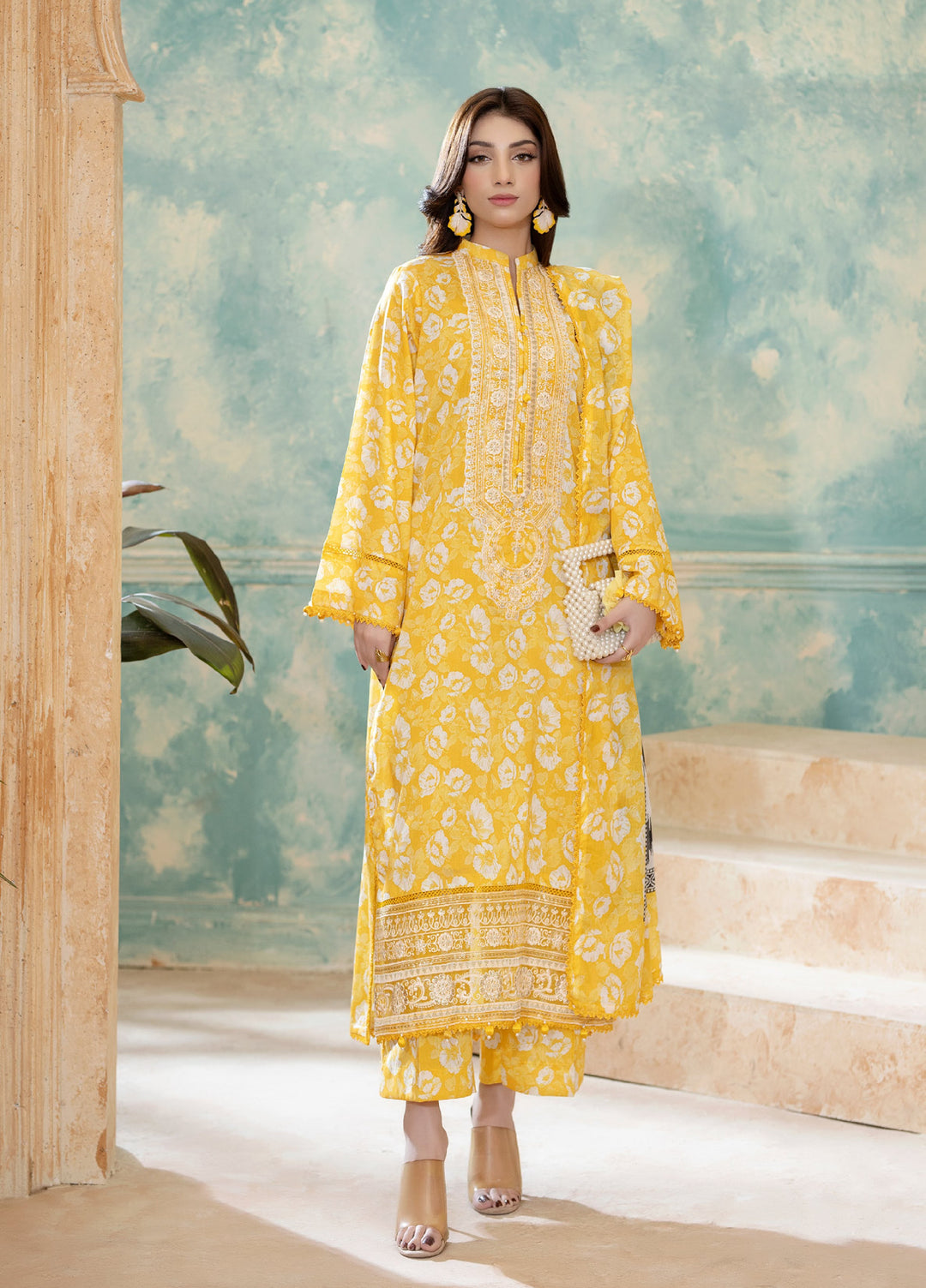 Salina by Regalia Textiles Unstitched Embroidered Lawn 3 Piece Suit RG26USVII D-2 - Summer Collection