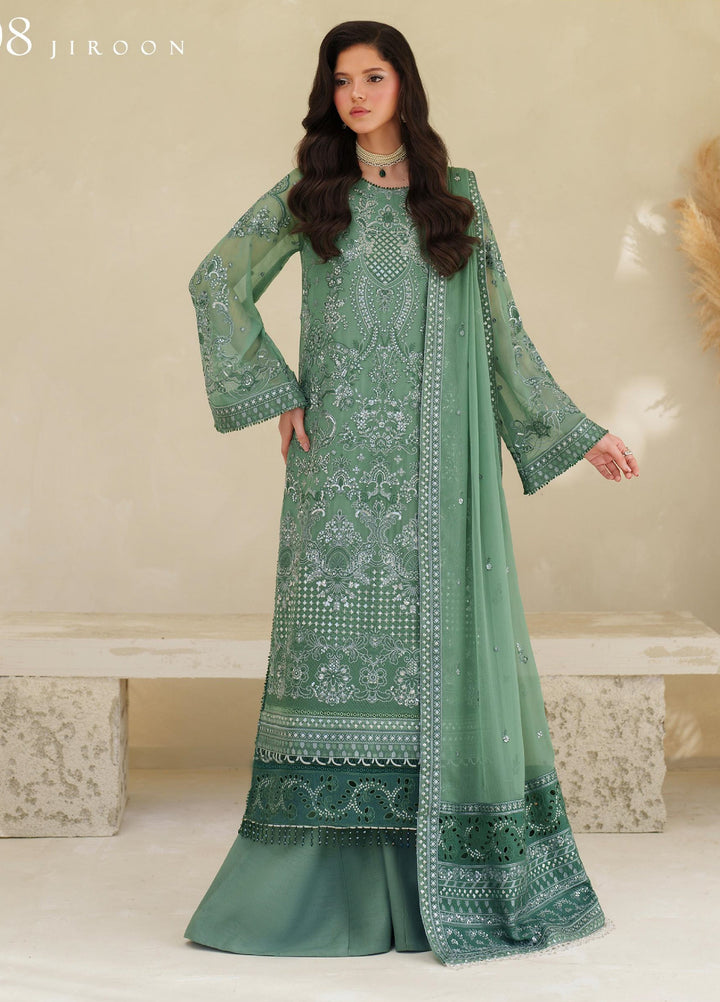 Meesa by Zarif Unstitched Chiffon Embroidered Suits 3 Piece ZAF25MF ZRF-ML-08 JIROON - Winter Collection