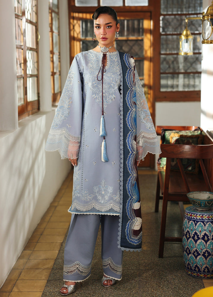 Lumina by Bin Ilyas Unstitched Embroidered Lawn 3 Piece Suit BI26UL L7 2A - Summer Collection