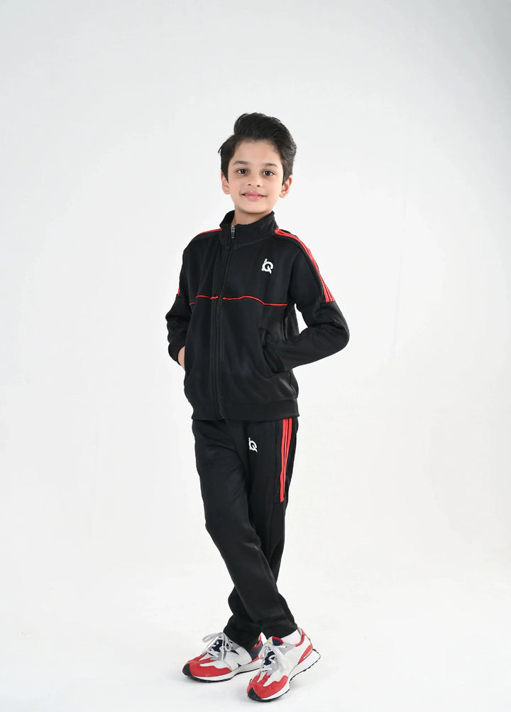 IQ Exclusive Kids Track Suit Fleece 2 PieceOrange Strike Tracks-Unisex Kids - Winter Collection