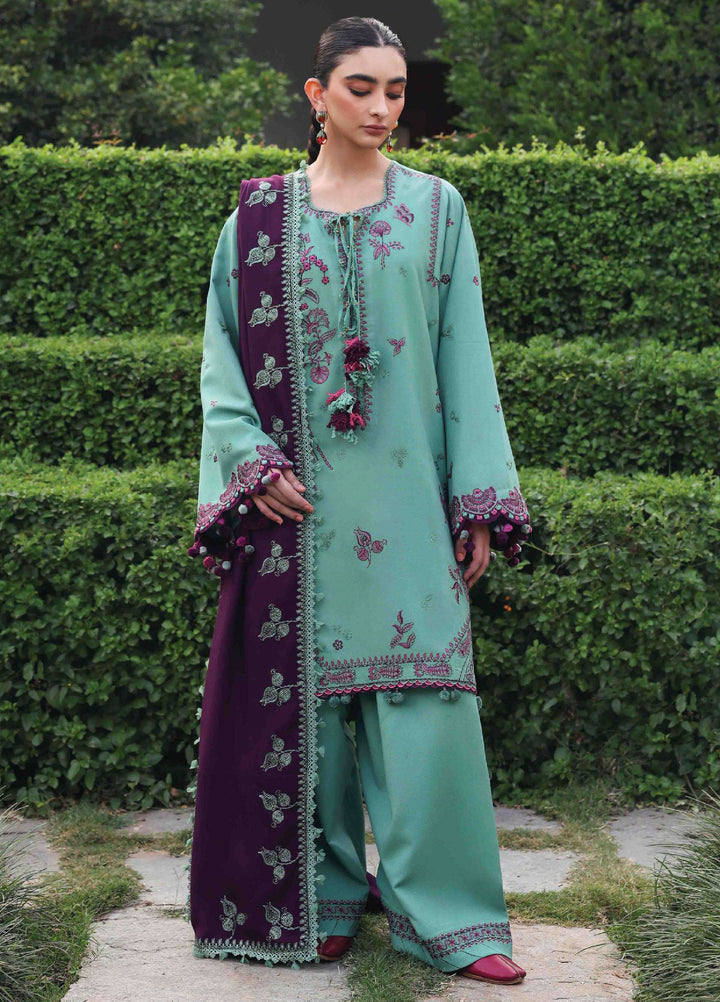 Amaris by Republic Womenswear Unstitched Luxury Shawl Karandi Embroidered Suits 3 Piece RW25AS D-14 - Winter Collection