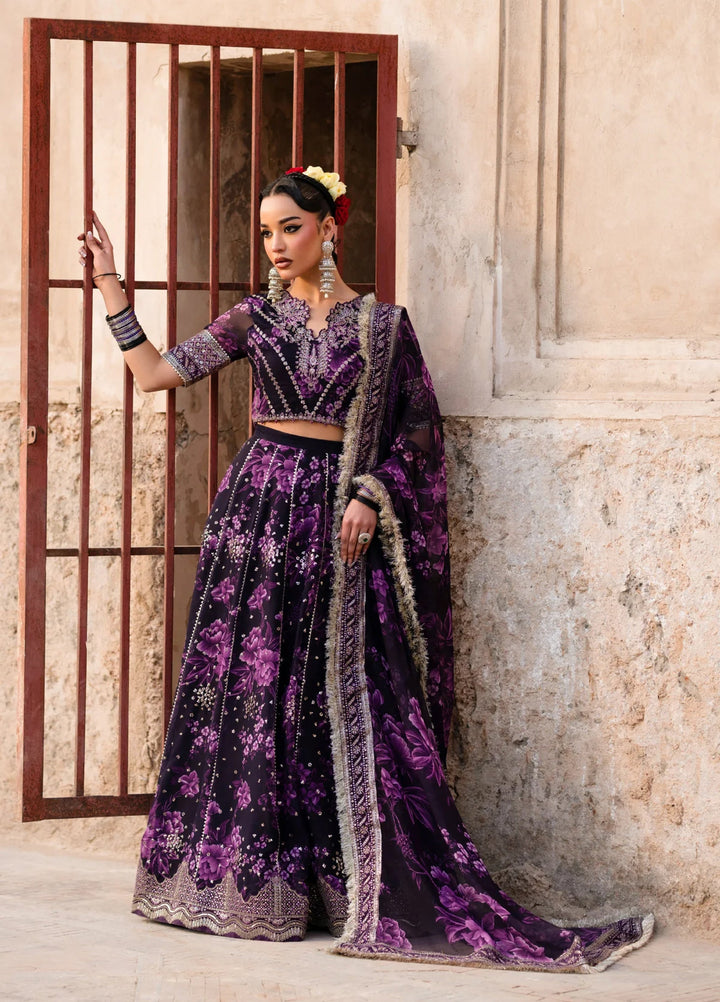 Xenia Formal Unstitched Luxury Chiffon Suits 3 Piece XE25FL Kesar - Formals Collection