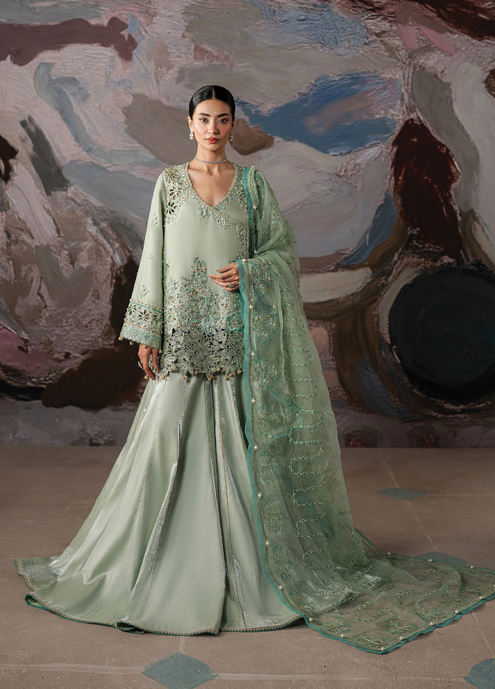 Solaris by Ayzel Unstitched Formals Silk Suits 3 Piece AAF25SW Glowen - Wedding Collection