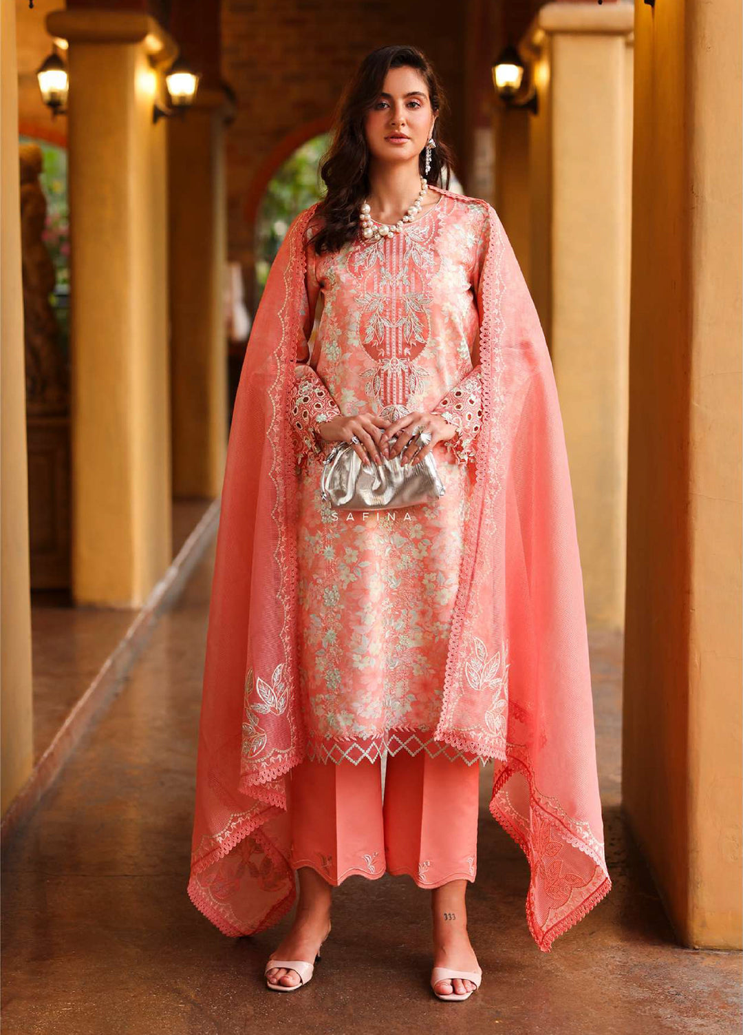 Florence by Rang Rasiya Unstitched Embroidered Lawn 3 Piece Suit RR26UFL Safina - Summer Collection