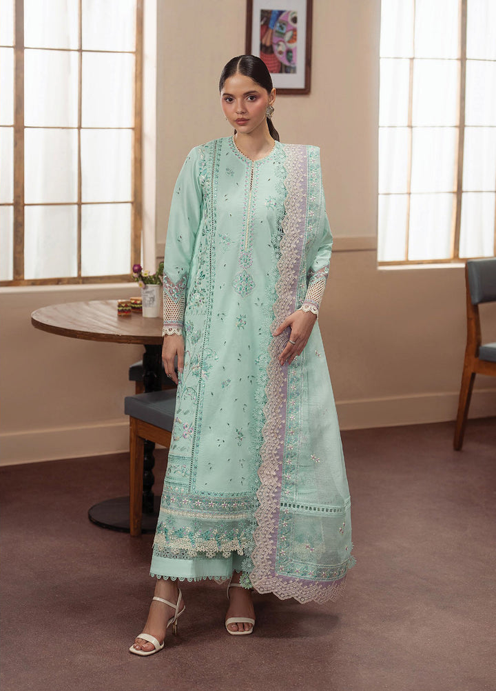 Brewed by Ayzel Unstitched Embroidered Lawn 3 Piece Suit AAF26UBL Affogato ZWU-0149-3PO - Festive Collection