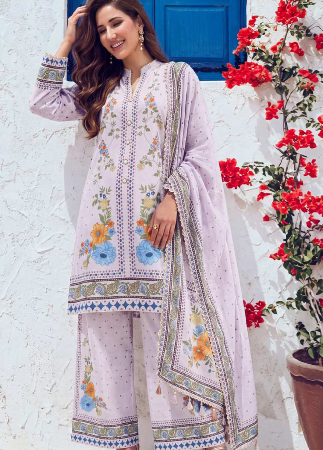 Coco Cords by Al Zohaib Unstitched Printed Lawn 3 Piece Suit AZ26UCL-10 - Casual Collection