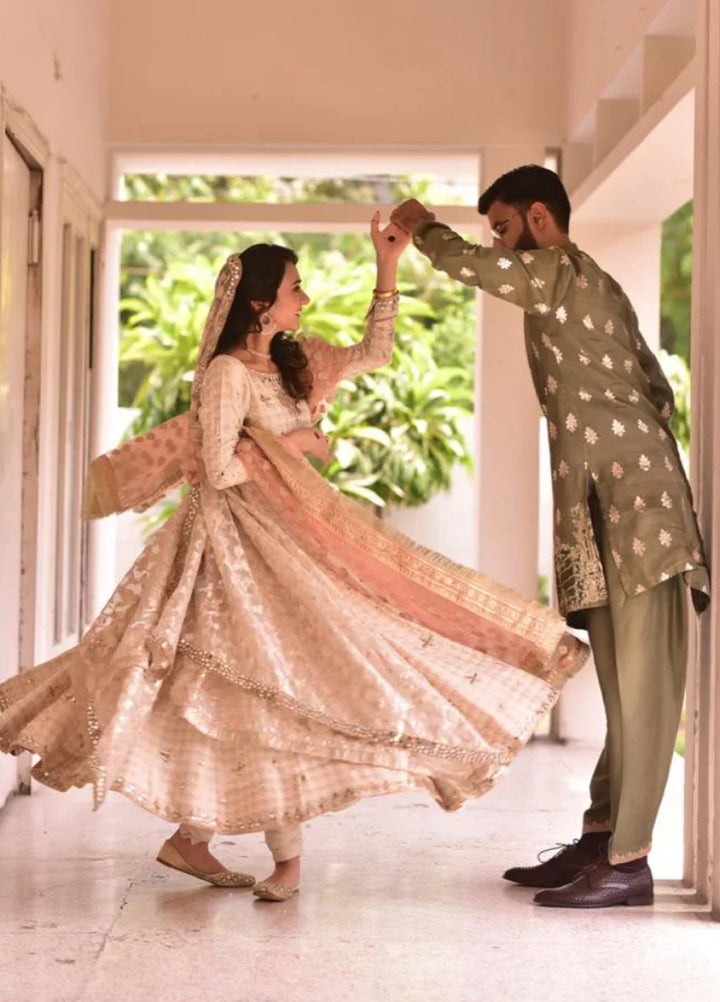 Luxe By Hues Atelier Women Pret 3 Piece Sheesha Formal Pishwaas - Formals Collection