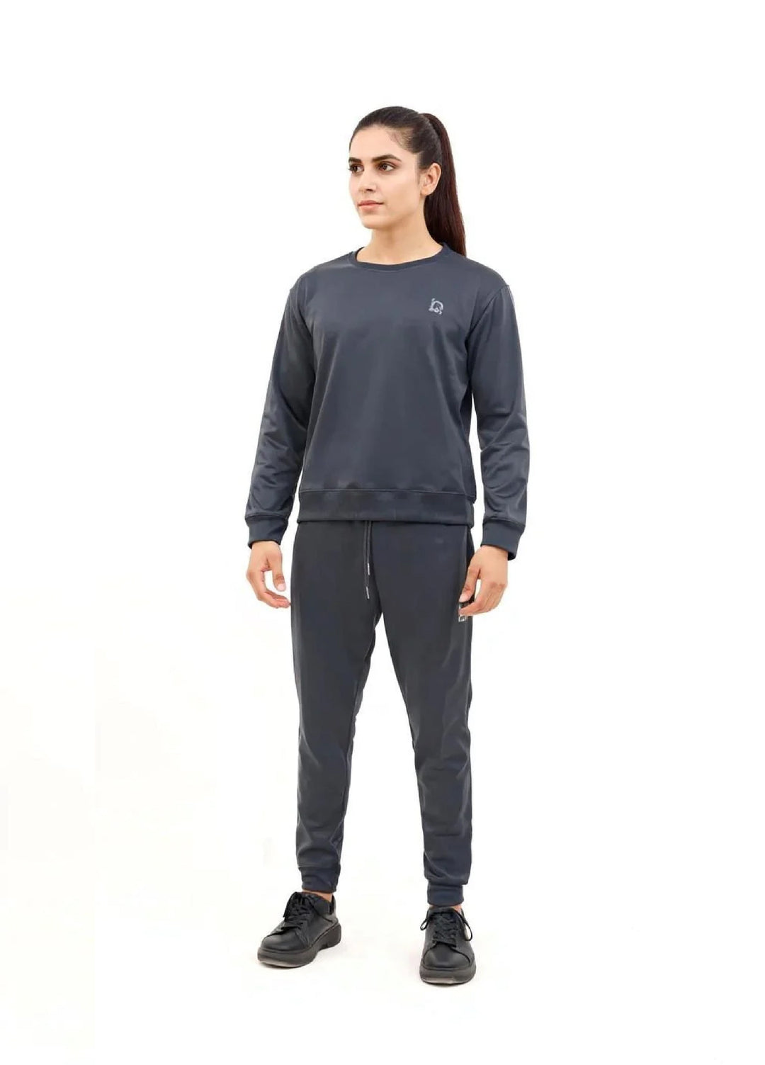IQ Exclusive Women Winter Track Suit W-Grey Comfort Sweatshirt Tracksuit