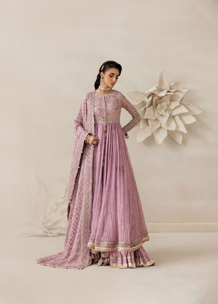 Aik Shaam by AIK Atelier Unstitched Chiffon Embroidered 3 Piece Suit AIK26US D-01 - Wedding Collection