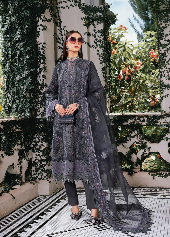 Luxe by Maria B Unstitched Embroidered Velvet 3 Piece MB25LW D5 - Winter Collection