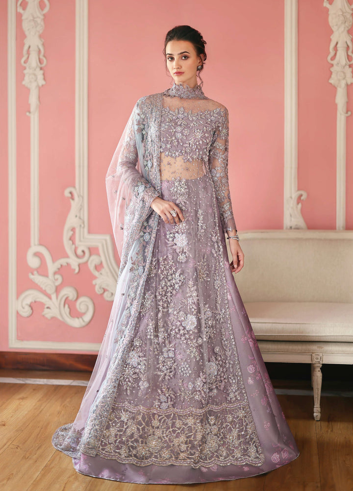 The Muse by Mushq Unstitched Net Embroidered Suits 3 Piece MU26TM Valerie - Wedding Collection