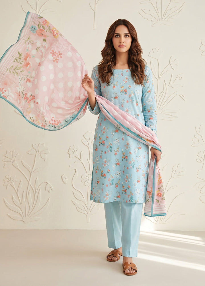 Salina by Regalia Textiles Unstitched Printed Lawn 3 Piece Suit RG26USII D-6 - Casual Collection