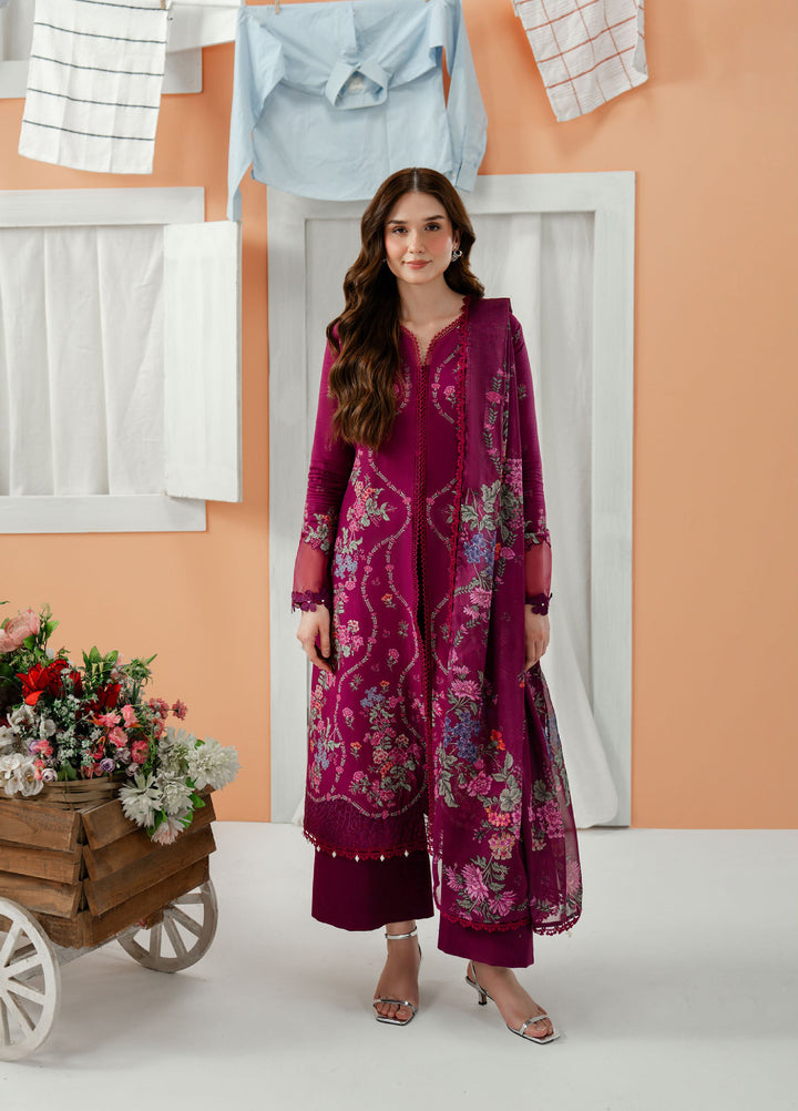 Sundaze by Zarposh Unstitched Printed Lawn 3 Piece Suit ZR26USL Virelle - Festive Collection