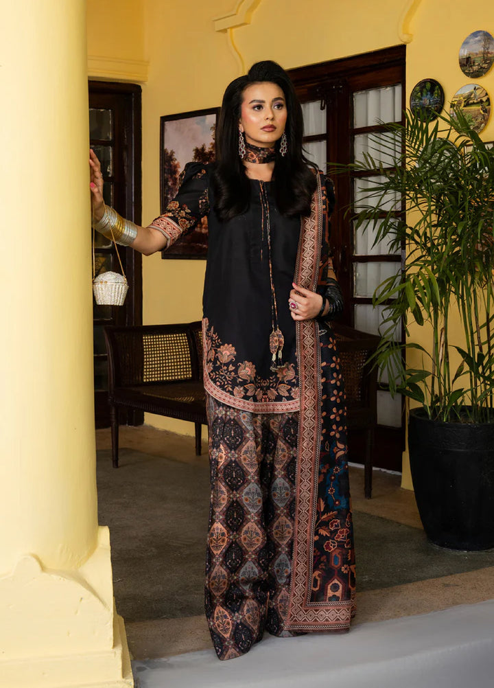 Retro by Maria Osama Khan RTW Printed Grip 3 Piece Suit MOK26PR Nazia - Casual Collection